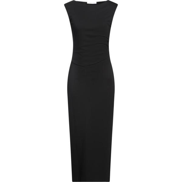 vestiti midi/longuette Caractère nero tinta unita