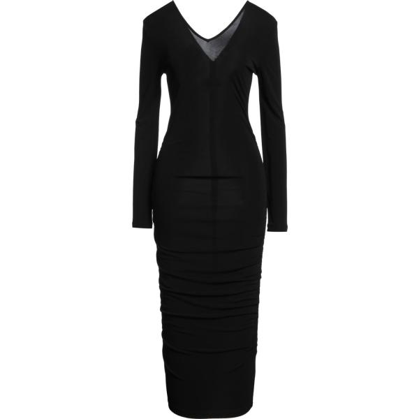 vestiti midi/longuette Armani Exchange nero tinta unita