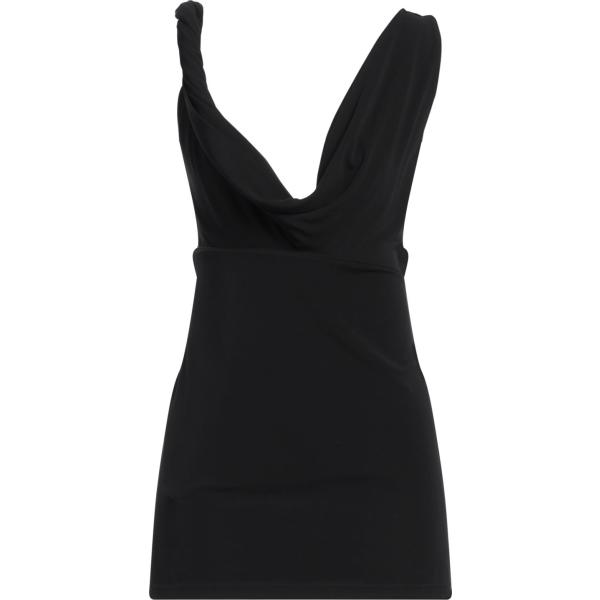 top Toteme nero tinta unita