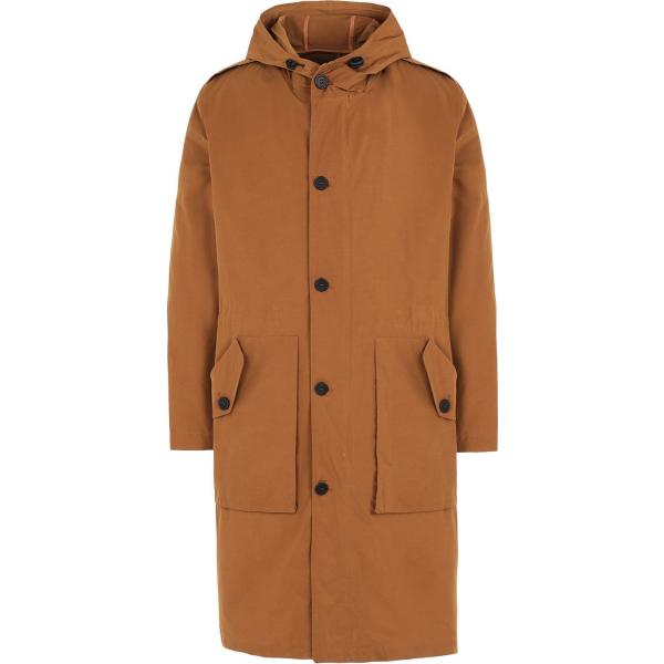 cappotti 8 by YOOX marrone tinta unita