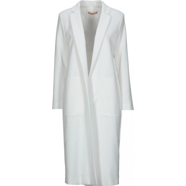 cappotti Paola Prata bianco tinta unita