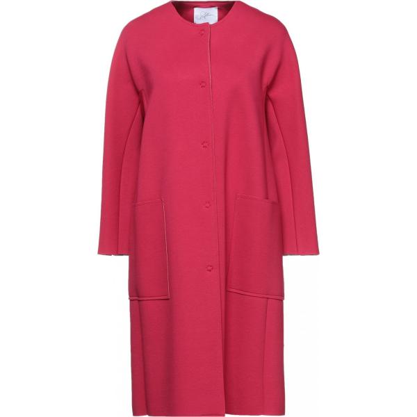 cappotti Soallure rosso tinta unita