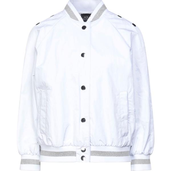 blazer Armani Exchange bianco tinta unita