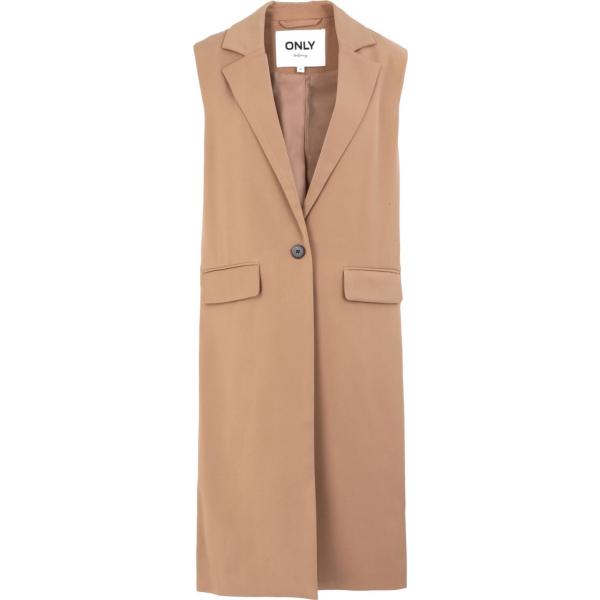 blazer Only marrone tinta unita