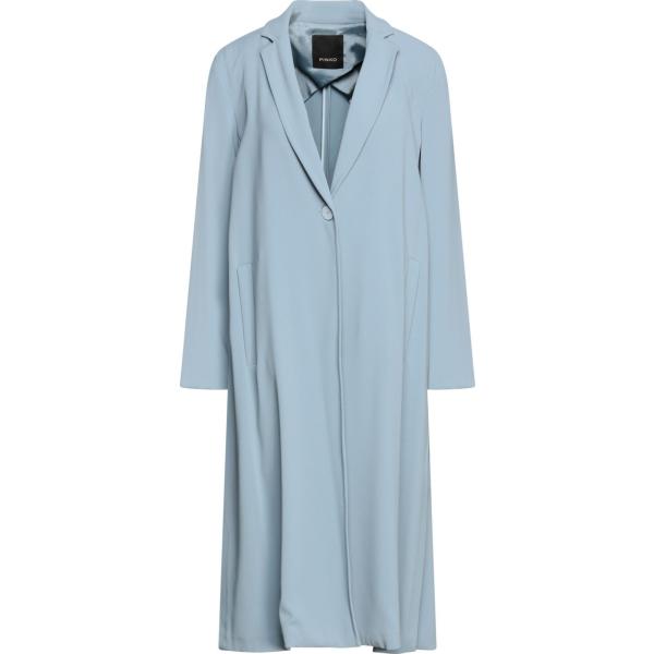 trench Pinko blu tinta unita