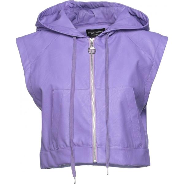 giacche Street Leathers viola tinta unita