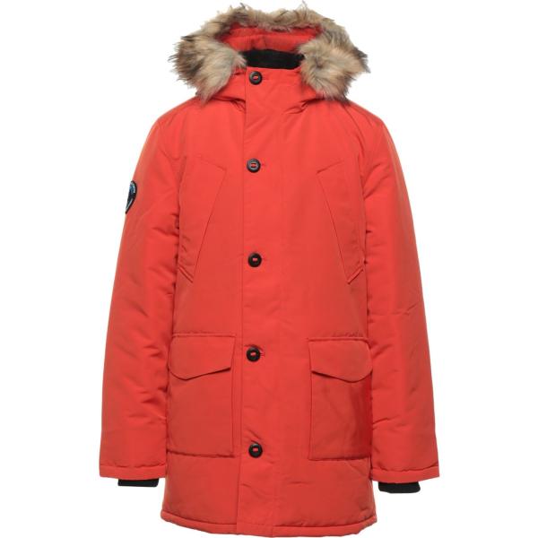 cappotti Superdry arancione tinta unita