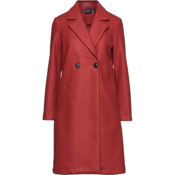 cappotti Vero Moda rosso tinta unita
