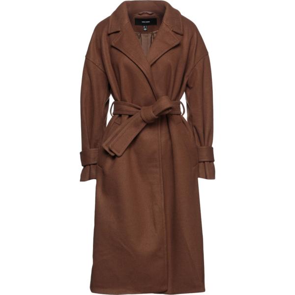 cappotti Vero Moda marrone tinta unita