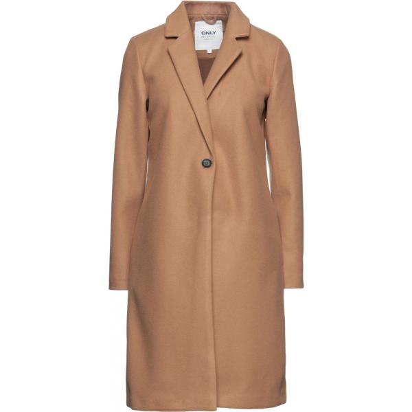 cappotti Only marrone tinta unita