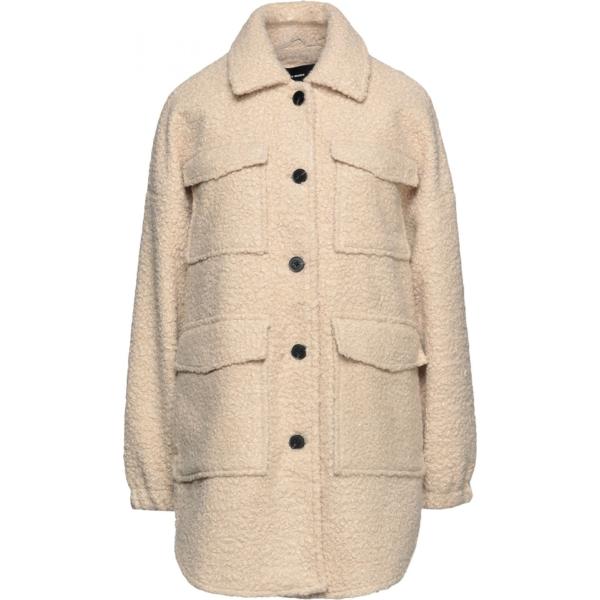 cappotti Vero Moda marrone tinta unita