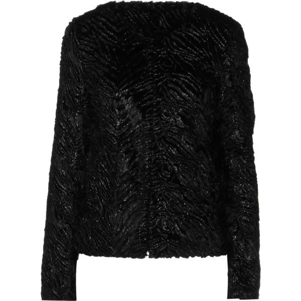 cappotti Unreal Fur nero tinta unita