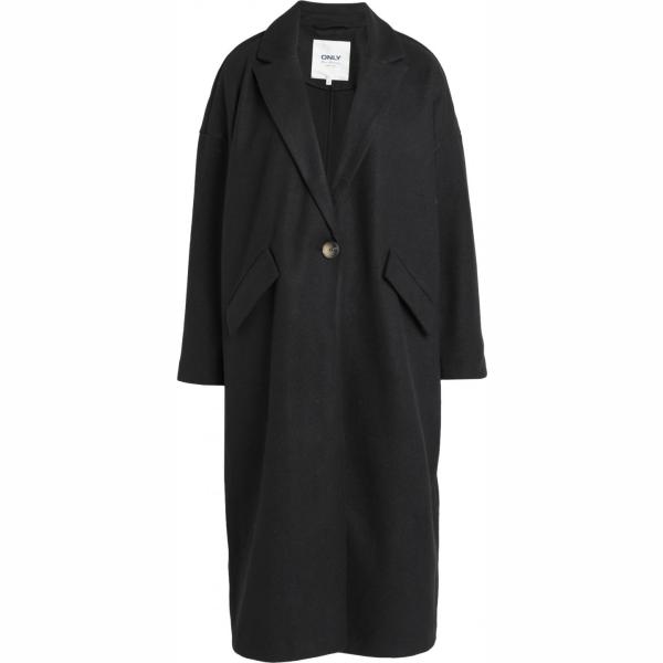 cappotti Only nero tinta unita