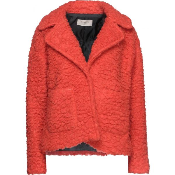 cappotti Kaos Jeans rosso tinta unita