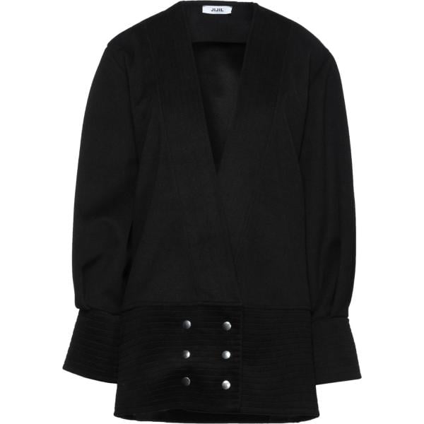 cappotti Jijil nero tinta unita
