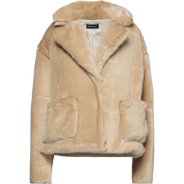 cappotti Vanessa Scott marrone tinta unita