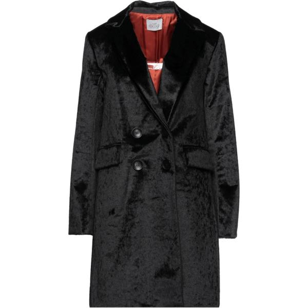 cappotti I Am Ann nero tinta unita