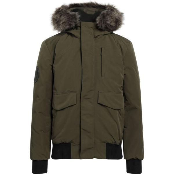 cappotti Superdry verde tinta unita