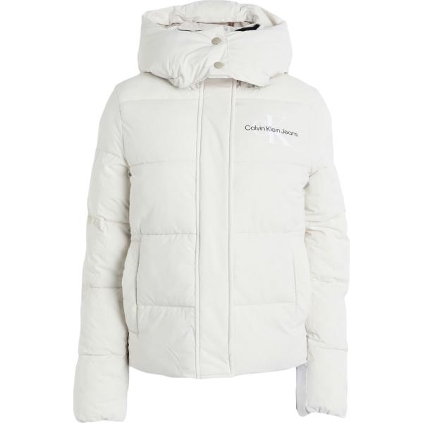 piumini Calvin Klein Jeans bianco tinta unita
