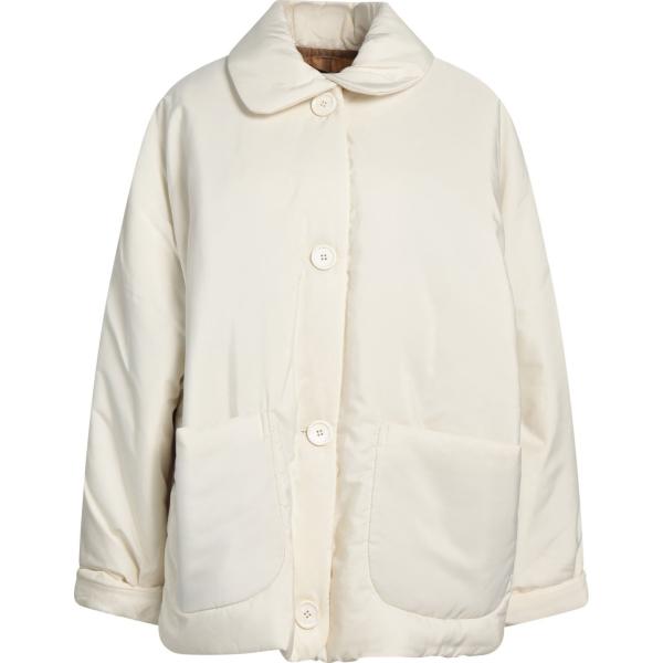 piumini Oof bianco tinta unita