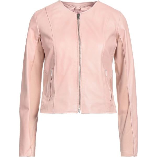 giacche Street Leathers rosa tinta unita