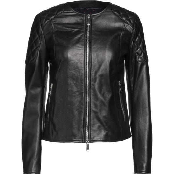 giacche Blouson nero tinta unita