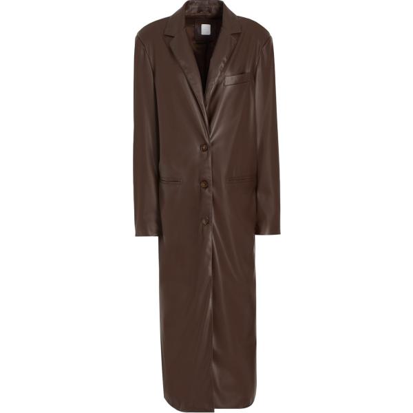 cappotti 8 by YOOX marrone tinta unita