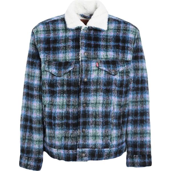giacche Levis blu a quadri