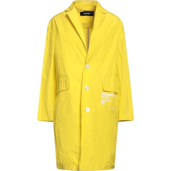 trench Dsquared2 giallo tinta unita