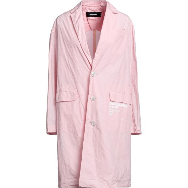 trench Dsquared2 rosa tinta unita