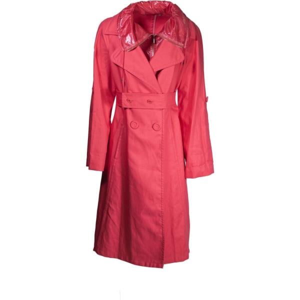 trench Sportmax rosso tinta unita