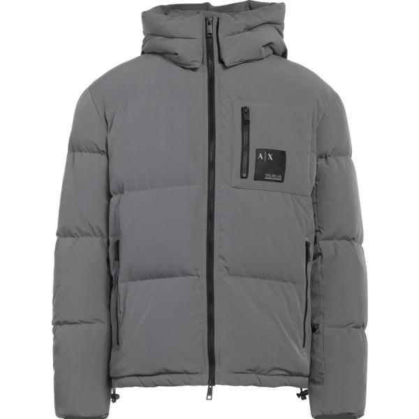 piumini Armani Exchange grigio tinta unita