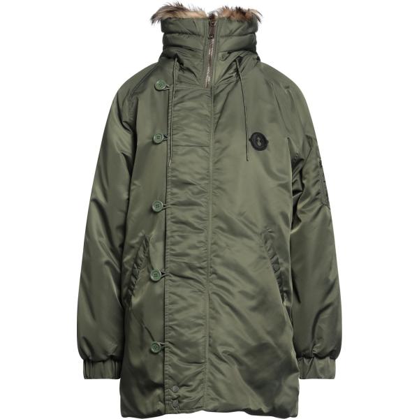 parka Ottodame verde tinta unita