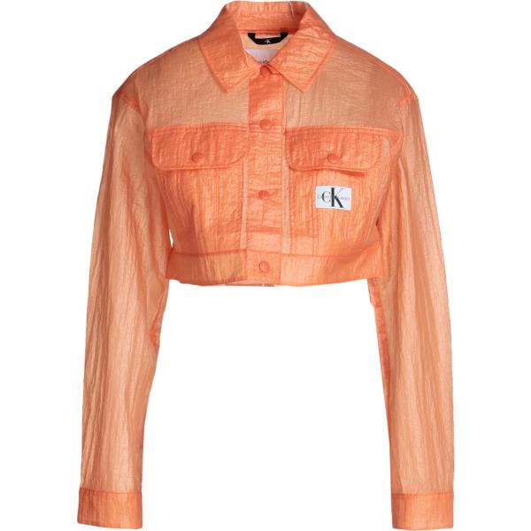 blazer Calvin Klein Jeans arancione tinta unita