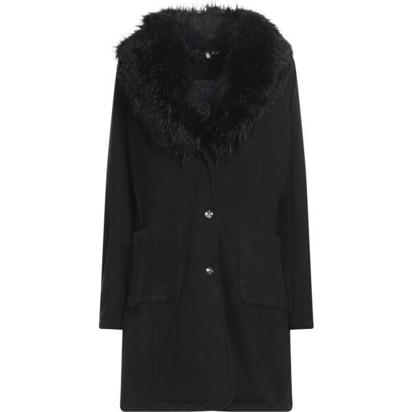 cappotti Met Jeans nero tinta unita