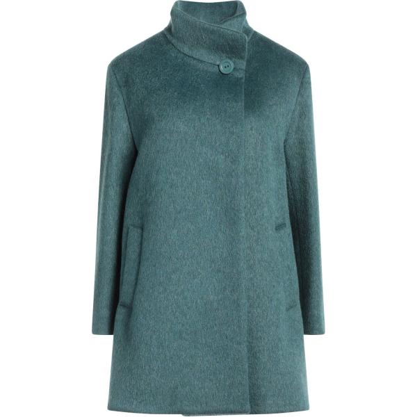 cappotti Cinzia Rocca verde tinta unita