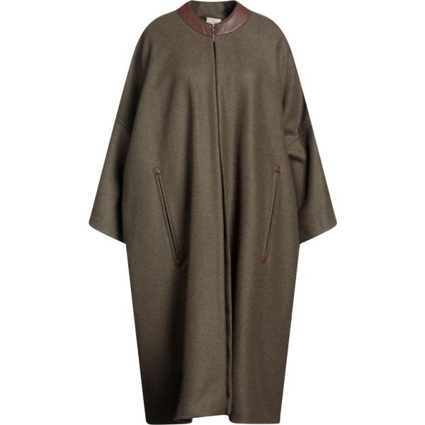 cappotti Semicouture verde tinta unita