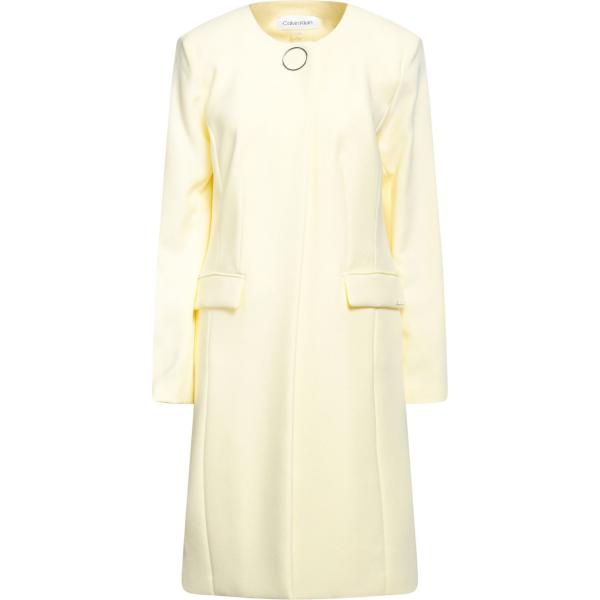 cappotti Calvin Klein giallo tinta unita
