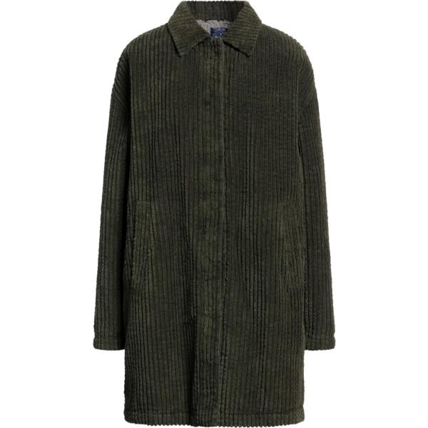 Cappotto da donna in nero pece collo classico monopetto a maniche lunghe con bottoni in velluto Jacob Cohёn Jacob Cohёn
