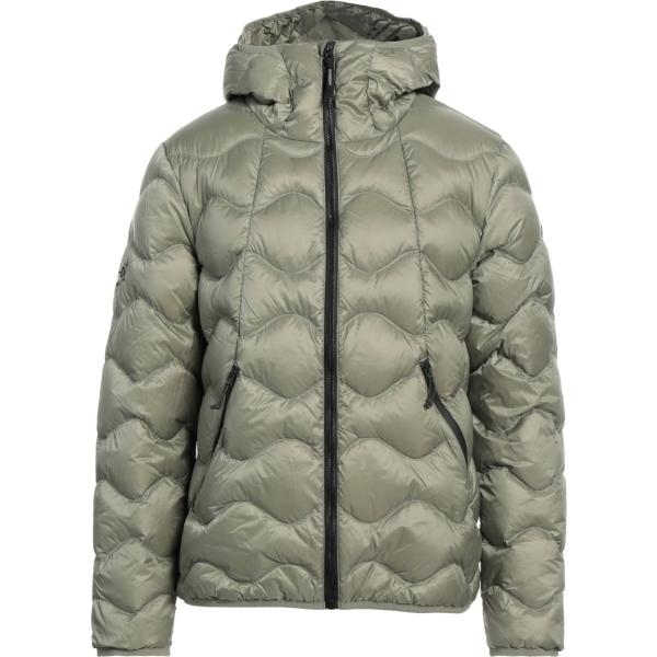 piumini Superdry verde tinta unita