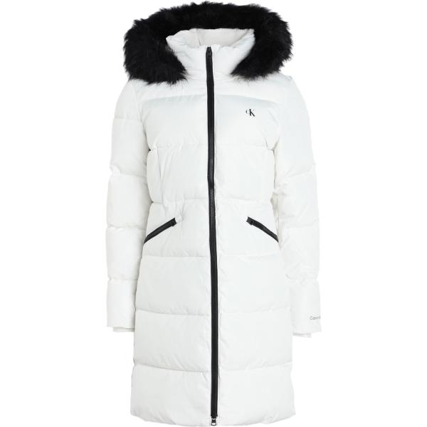 piumini Calvin Klein Jeans bianco tinta unita