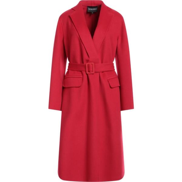 cappotti Emporio Armani rosso tinta unita