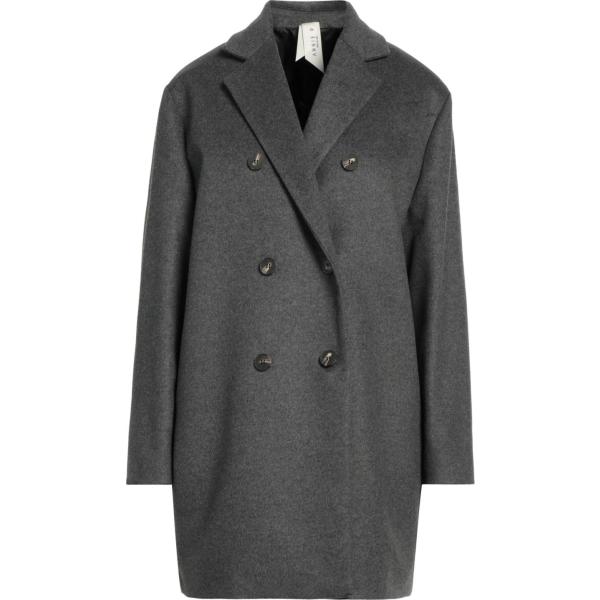 cappotti Annie P. grigio tinta unita