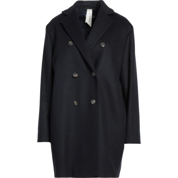 cappotti Annie P. blu tinta unita