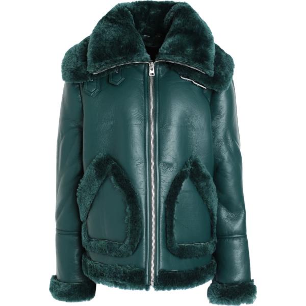 cappotti Topshop verde tinta unita