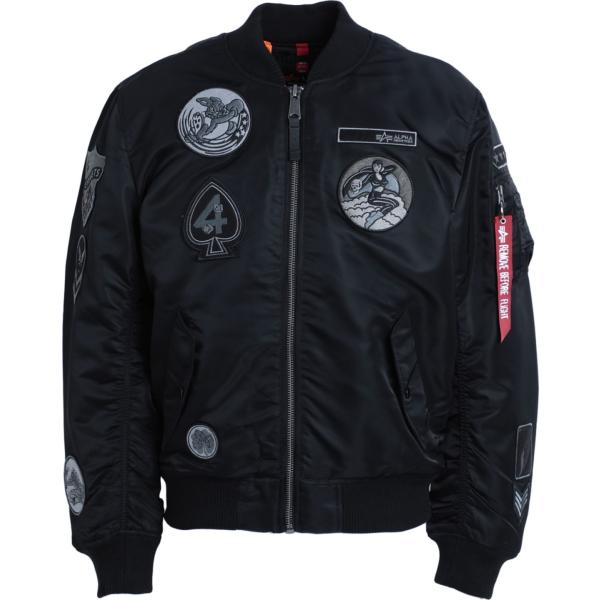 giacche Alpha Industries nero tinta unita