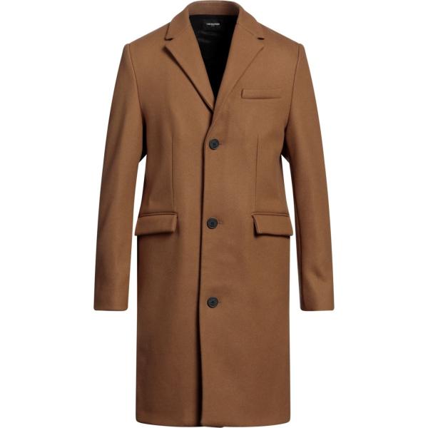cappotti The Kooples marrone tinta unita