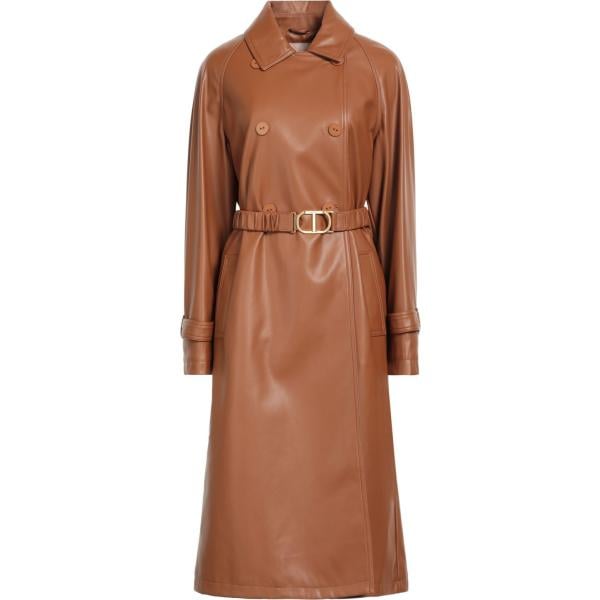 trench Twinset marrone