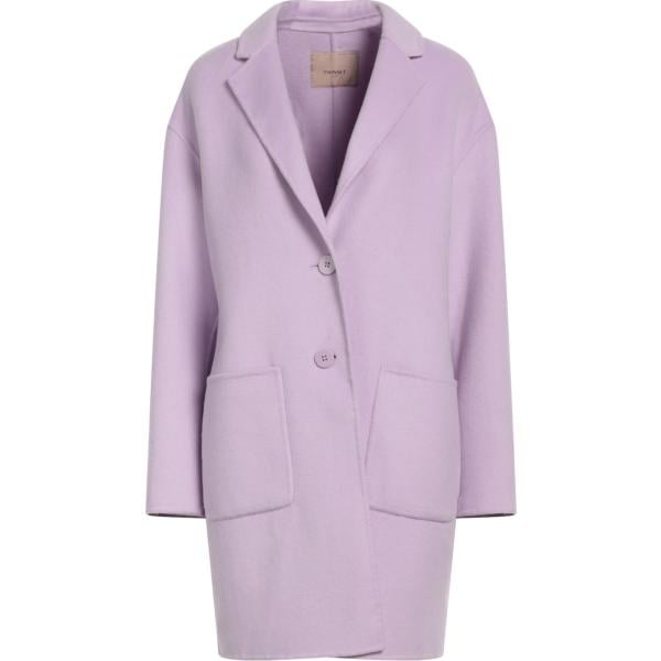 cappotti Twinset viola tinta unita