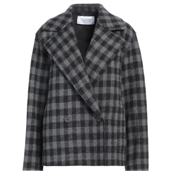 caban Harris Wharf London grigio a quadri